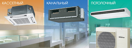 Напольно-потолочный кондиционер: купить в Красняорске. Потолочная сплит-система с установкой