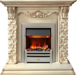 Каминокомплект Dimplex Adriana - Cлоновая кость с очагом Chesford