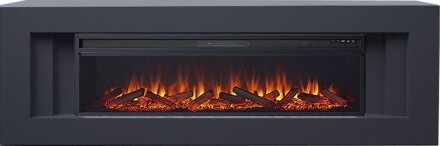 Каминокомплект Royal Flame Line 60 - Серый графит с очагом Vision 60 LOG LED