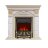 Каминокомплект Royal Flame Dublin - Слоновая кость с патиной / Сланец крем с очагом Aspen Gold