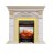 Каминокомплект Royal Flame Dublin - Слоновая кость с патиной / Сланец крем с очагом Fobos FX M Brass