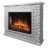 Портал Firelight Quadro 30 песчаник античный белый / белая эмаль