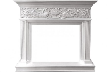 Каминокомплект Dimplex Palace - Белый с серебром с очагом Symphony 30&#039;&#039; DF3020-INT