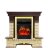 Каминокомплект Royal Flame Pierre Luxe - Темный дуб / Шампань с очагом Majestic FX Brass