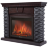 Портал Firelight Porto 30 сланец чёрный, шпон венге