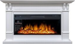 Каминокомплект Royal Flame Cardiff - Белый с очагом Vision 42 LOG LED