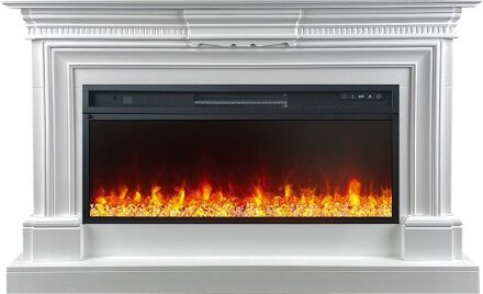 Каминокомплект Royal Flame Chelsea - Белый (Ширина 1350 мм) с очагом Vision 42 LED