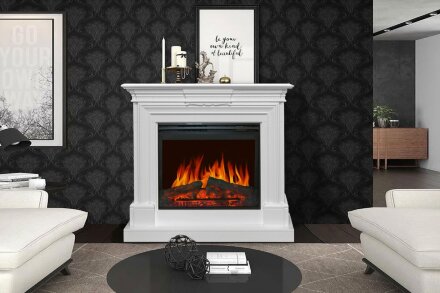 Каминокомплект Royal Flame Chelsea - Белый (Ширина 1350 мм) с очагом Vision 42 LED