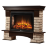 Портал Firelight Forte Wood 30 камень коричневый, шпон темный дуб