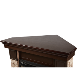 Портал Firelight Forte Wood 30 U камень коричневый, шпон темный дуб