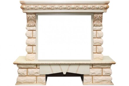 Каминокомплект Dimplex Pierre Luxe Lord - Слоновая кость/Шампань с очагом Symphony 26&#039;&#039; DF2624-L