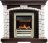 Каминокомплект Dimplex Glasgow - Темный дуб / Белый с очагом Cavendish
