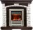 Каминокомплект Dimplex Glasgow - Темный дуб / Белый с очагом Chesford