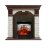 Каминокомплект Royal Flame Dublin угловой - Темный дуб / Сланец белый с очагом Majestic FX M Black