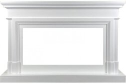 Каминокомплект Royal Flame Coventry - Белый (Ширина 1400 мм) с очагом Vision 42 LOG LED