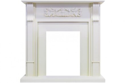 Каминокомплект Dimplex Venice - Фактурный белый с очагом Danville Antique Brass FB2