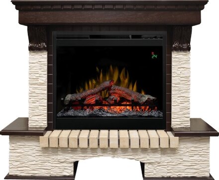 Каминокомплект Dimplex Pierre Luxe - Темный дуб / Сланец мелкий с очагом Symphony 26&#039;&#039; DF2624-L