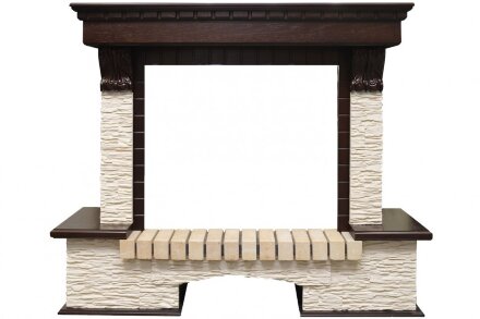 Каминокомплект Dimplex Pierre Luxe - Темный дуб / Сланец мелкий с очагом Symphony 26&#039;&#039; DF2624-L