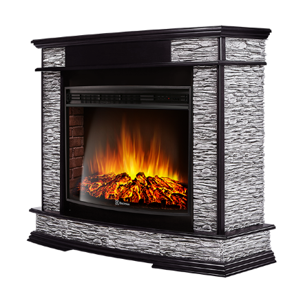Портал Firelight Scala 30 сланец скалистый серый, шпон венге