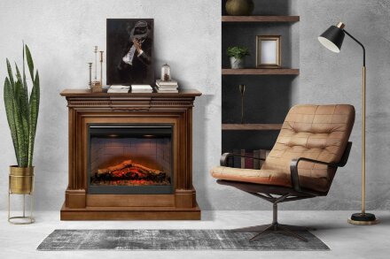 Каминокомплект Dimplex Chelsea - Grey с очагом Symphony 26&#039;&#039; DF2608-INT