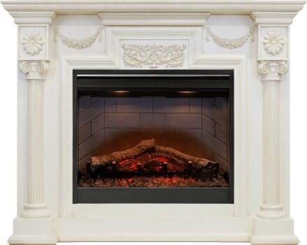 Каминокомплект Dimplex London - Слоновая кость с очагом Symphony 26&#039;&#039; DF2608-INT