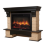 Портал Firelight Forte 30S камень бежевый, темный дуб