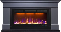 Каминокомплект Royal Flame California - Серый графит (Высота 850 мм) с очагом Crystal 36 RF