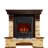 Каминокомплект Royal Flame Pierre Luxe угловой - Темный дуб / Сланец с очагом Aspen Black