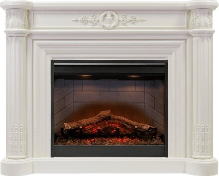 Каминокомплект Dimplex Manor - Белый дуб с очагом Symphony 26&#039;&#039; DF2608-INT