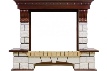Каминокомплект Dimplex Pierre Luxe - Темный дуб / Белый с очагом Symphony 26&#039;&#039; DF2624-L