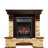 Каминокомплект Royal Flame Pierre Luxe угловой - Темный дуб / Сланец с очагом Fobos FX Black