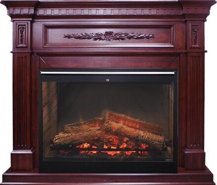 Каминокомплект Dimplex Luxemburg - Темная вишня с очагом Symphony 30&#039;&#039; DF3020-INT
