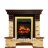 Каминокомплект Royal Flame Pierre Luxe угловой - Темный дуб / Сланец с очагом Fobos FX Brass