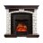 Каминокомплект Royal Flame Glasgow - Темный дуб / Белый с очагом Majestic FX Black