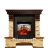 Каминокомплект Royal Flame Pierre Luxe угловой - Темный дуб / Сланец с очагом Majestic FX M Black