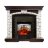 Каминокомплект Royal Flame Glasgow - Темный дуб / Белый с очагом Majestic FX M Black