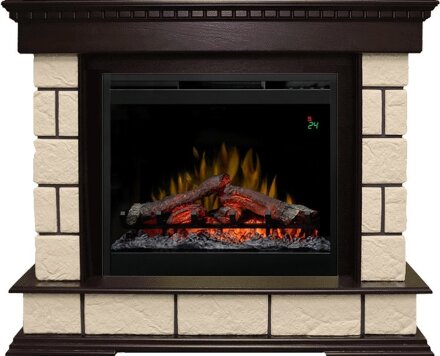 Каминокомплект Dimplex Shateau Темный дуб / Шампань с очагом Symphony 26&#039;&#039; DF2624-L