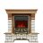 Каминокомплект Royal Flame Pierre Luxe - Дуб / Белый с очагом Aspen Gold