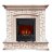 Каминокомплект Royal Flame Preston - Белый/Слоновая кость с патиной с очагом Aspen Black