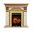 Каминокомплект Royal Flame Dublin - Дуб / Сланец белый с очагом Fobos FX Brass