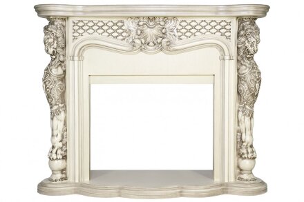 Каминокомплект Royal Flame Castle - Слоновая кость с патиной с очагом Vision 30 EF LED FX