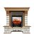 Каминокомплект Royal Flame Pierre Luxe - Дуб / Белый с очагом Fobos FX M Black