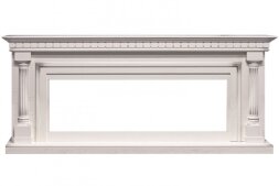 Каминокомплект Royal Flame Dallas 60 - Слоновая кость с патиной с очагом Vision 60 LOG LED