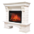Портал Firelight Forte 25S камень белый, беленый дуб