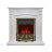 Каминокомплект Royal Flame Sorrento угловой - Белый дуб с очагом Aspen Gold