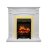 Каминокомплект Royal Flame Sorrento угловой - Белый дуб с очагом Fobos FX Brass