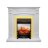 Каминокомплект Royal Flame Sorrento угловой - Белый дуб с очагом Fobos FX M Brass