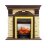 Каминокомплект Royal Flame Dublin - Темный дуб / Сланец с очагом Fobos FX M Brass
