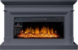 Каминокомплект Royal Flame Coventry - Серый графит (Ширина 1400 мм) с очагом Vision 42 LOG LED