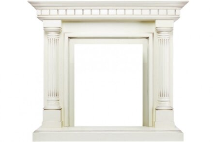 Каминокомплект Dimplex Dallas - Слоновая кость с патиной с очагом Danville Antique Brass FB2